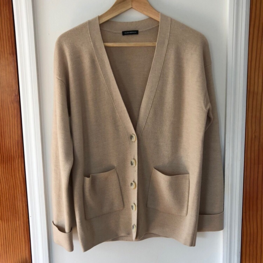 Club Monaco Pink Wool Cardigan Size S
